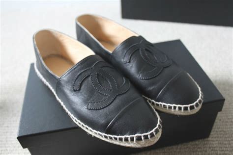 black leather chanel espadrilles replica|chanel black leather espadrilles price.